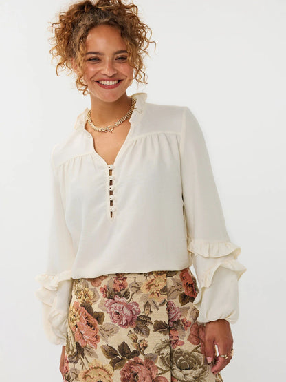 Ydence | Blouse Jacky | Ecru