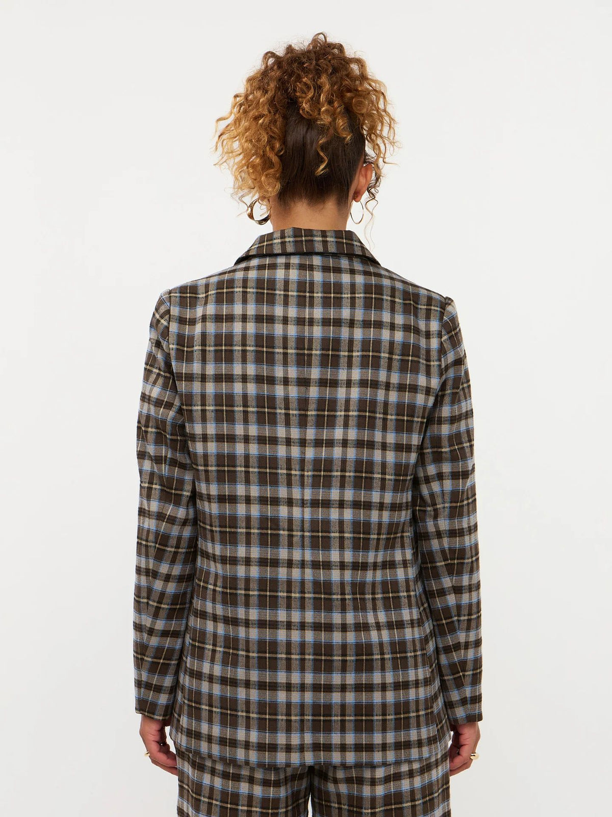 Ydence | Blazer Novalee | Brown/blue check