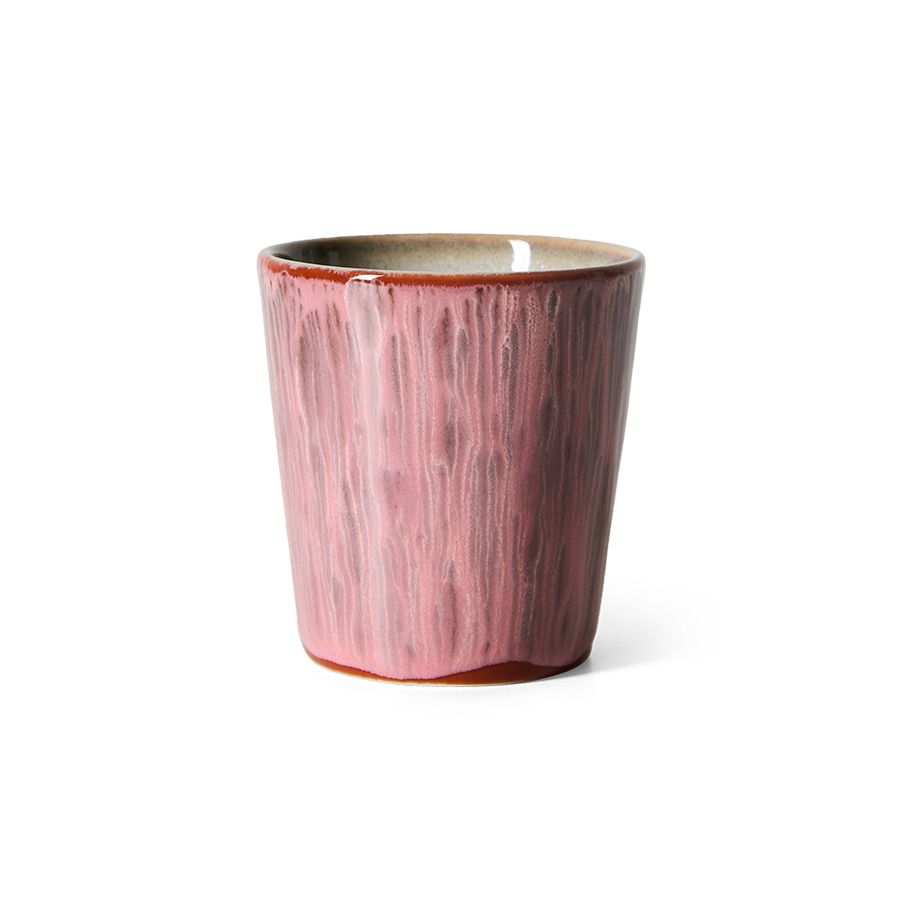 PRE ORDER - HKLIVING - 70s koffiemok - Rhubarb