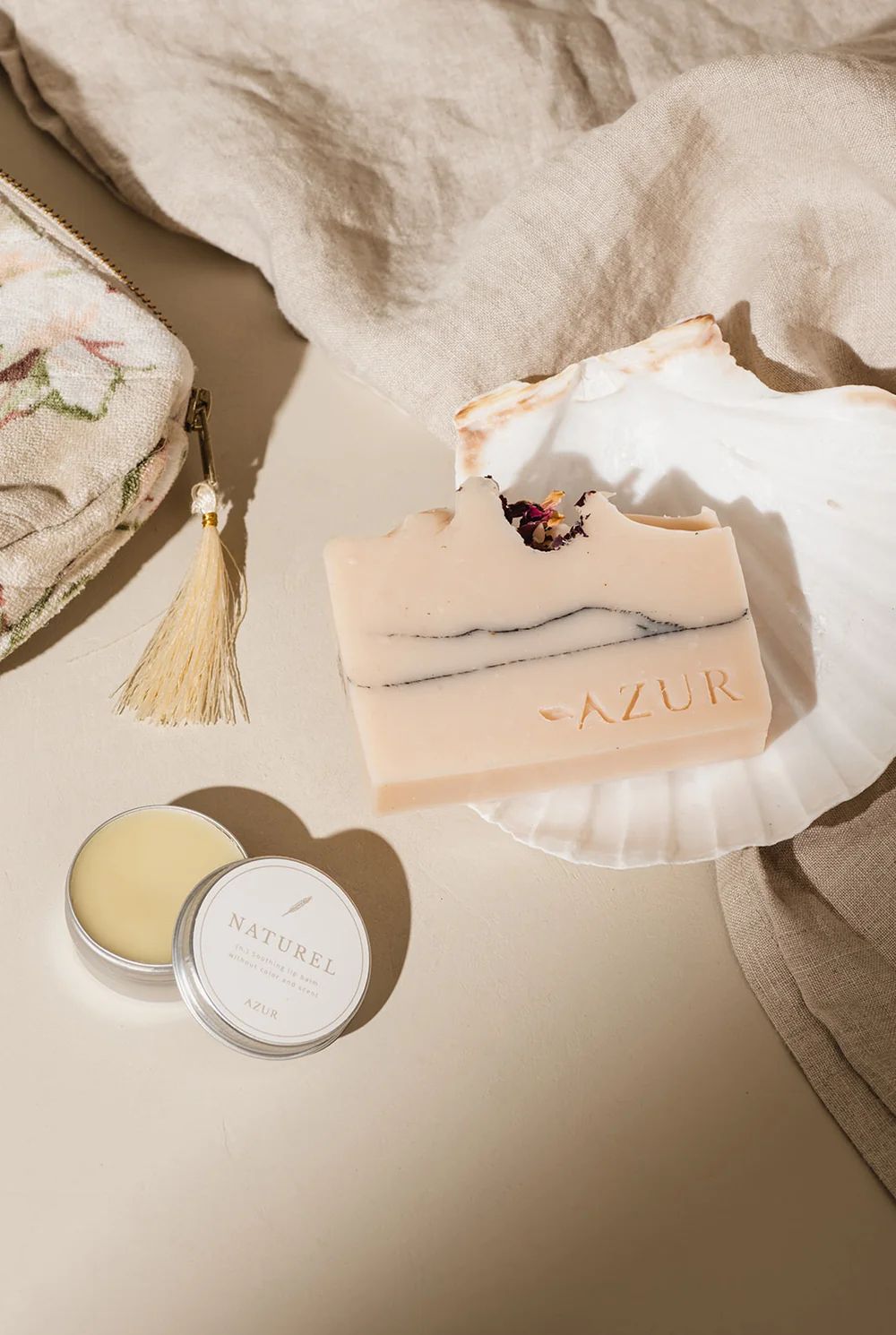 Azur Natural Bodycare - Natuurlijke lippenbalsem - Naturel
