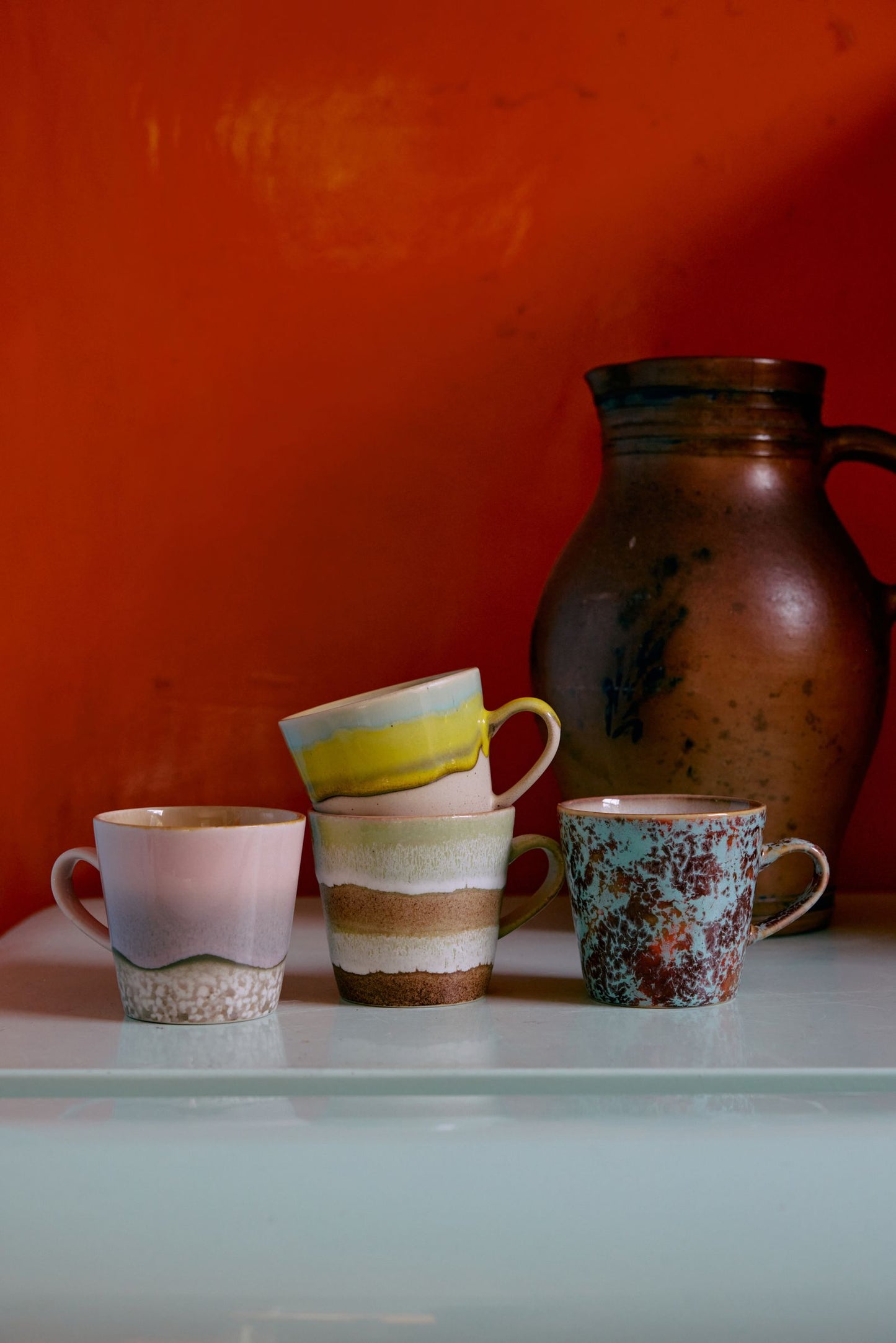 PRE ORDER - HKLIVING - 70s Americano mok - Umber