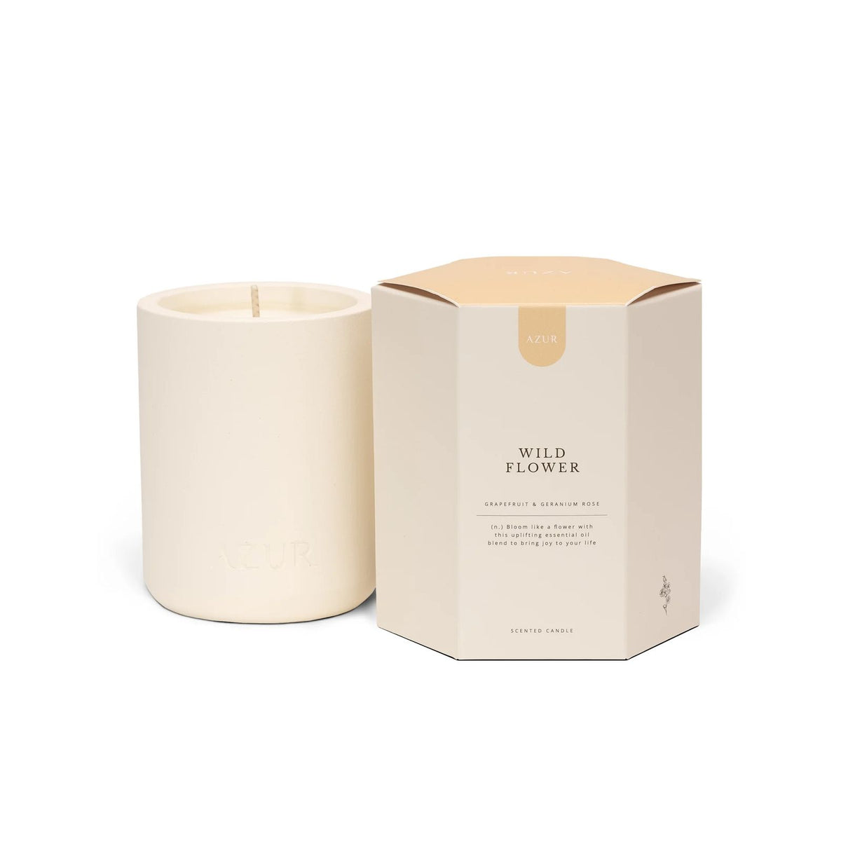 Azur Natural Bodycare - Geurkaars - Wild Flower