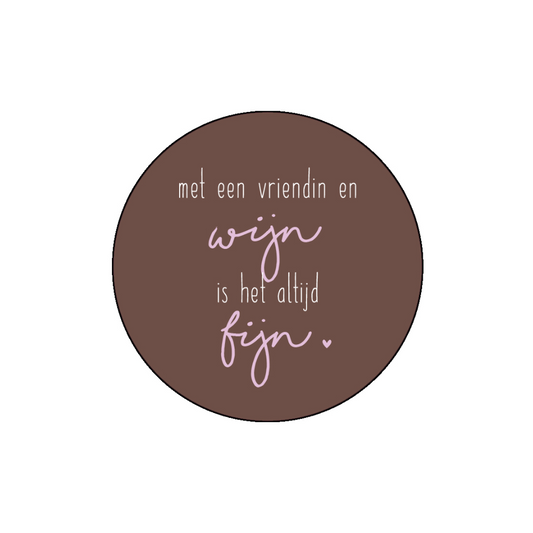 Onderzetter - Met een vriendin