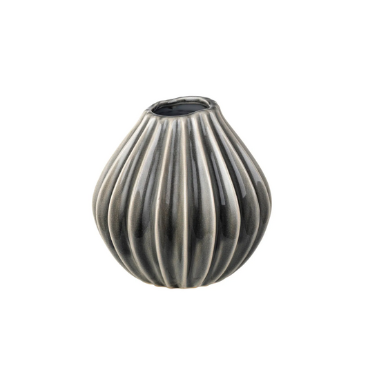 Broste Copenhagen - Wide Vaas Smoked Pearl 15cm