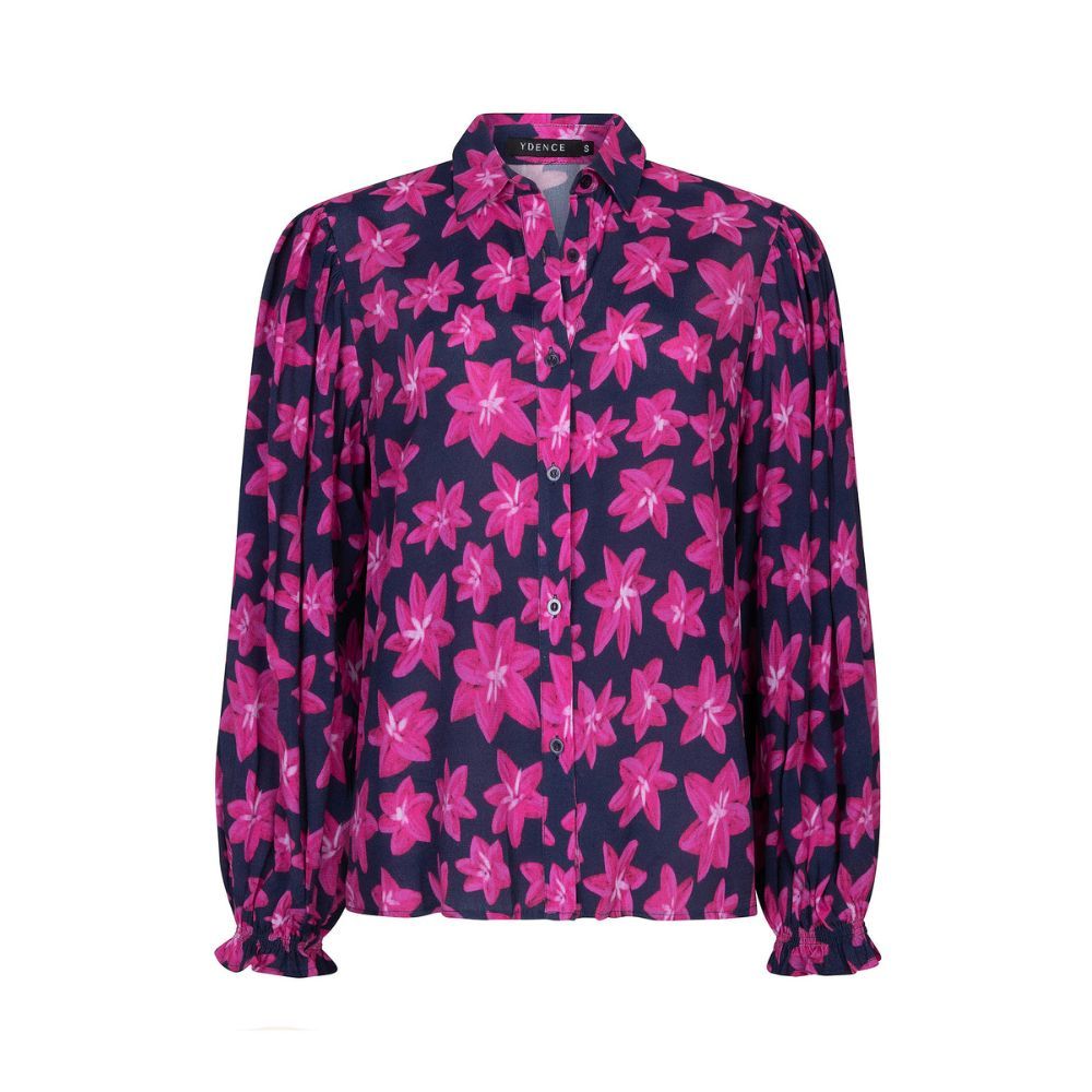 Ydence | Blouse Alyssa | Navy flower