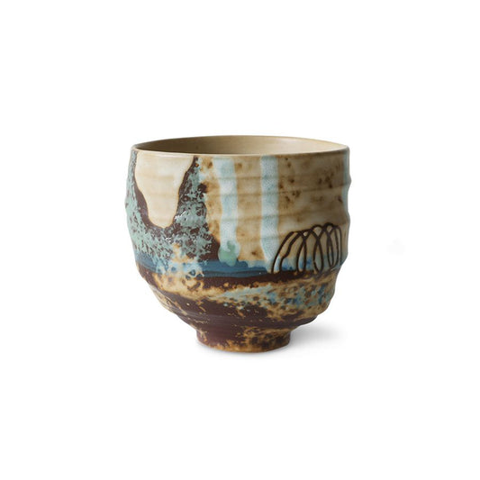 HKLIVING - Artist ceramics coffee cup - Scratched