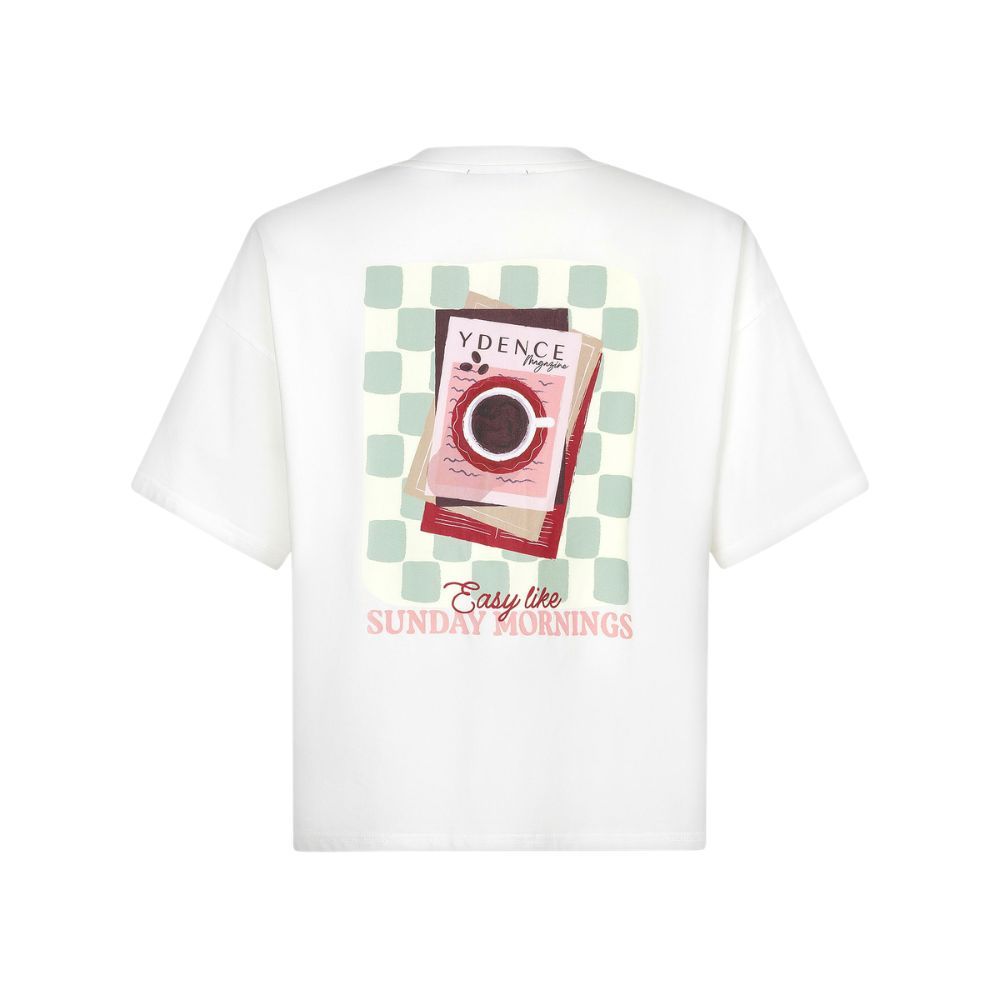 Ydence | T-shirt Sunday mornings | Off-white