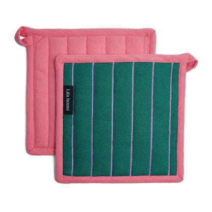 Lifa Home - Pannenlappen set van 2 - Vivid Green/Purple
