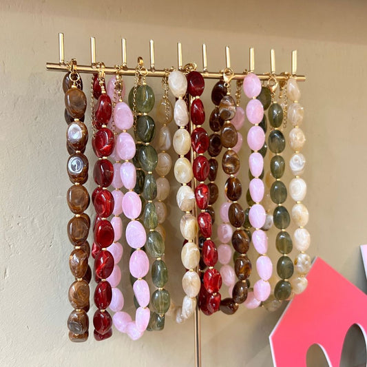 Kralenketting - Nugget kralen