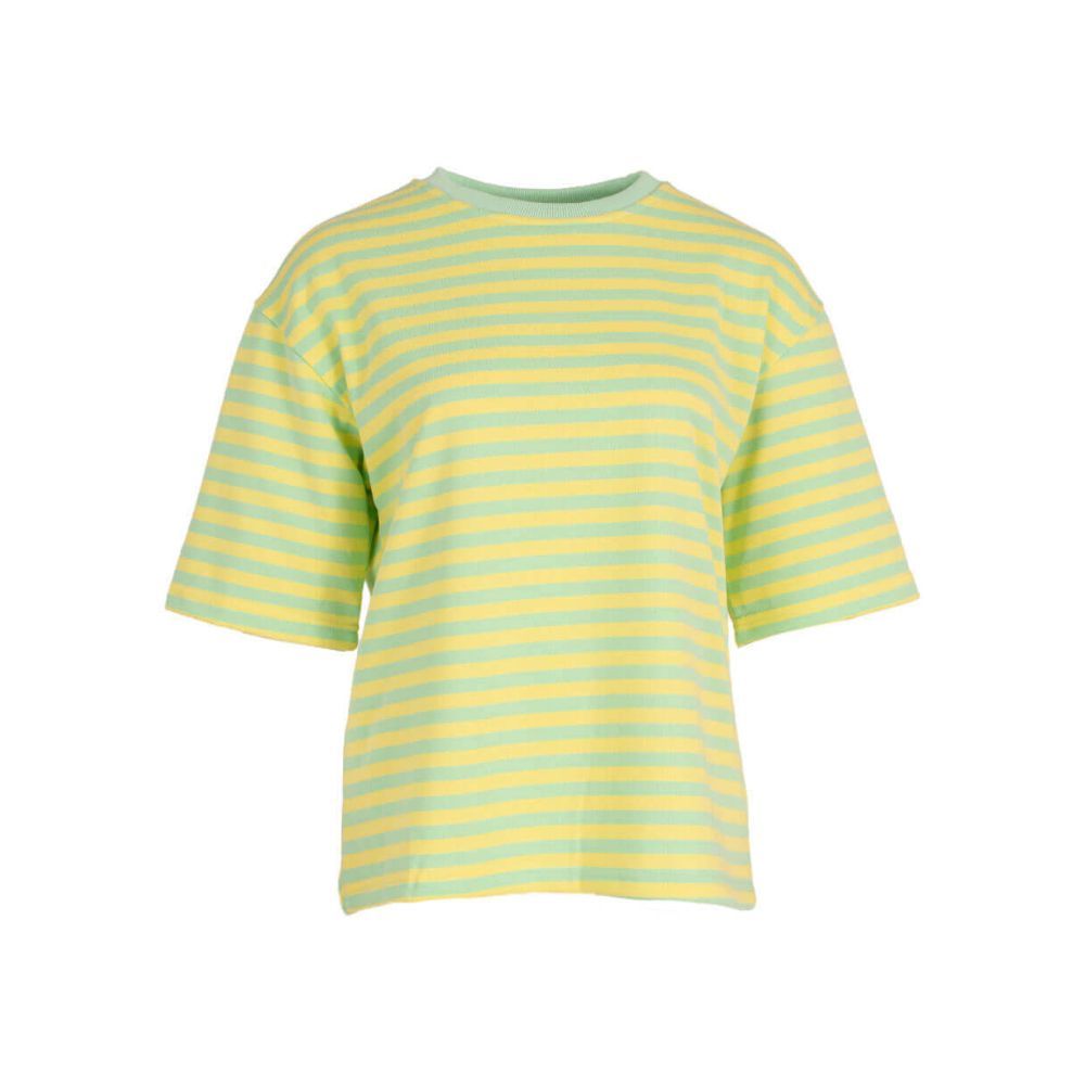 Streep t-shirt - Geel/Mint