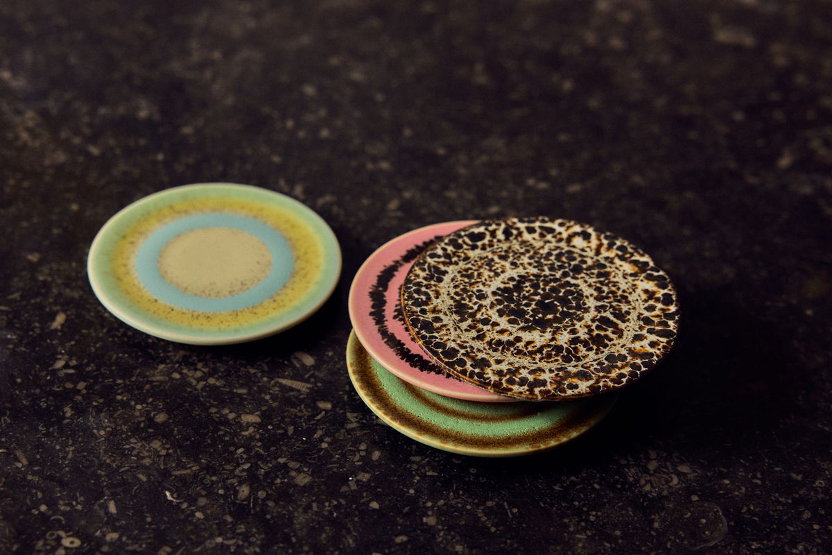 PRE-ORDER - HKLIVING - 70s ceramics: onderzetters set van 4 - Final Touch