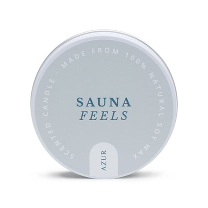 Azur Natural Bodycare - Geurkaars in blik - Sauna Feels
