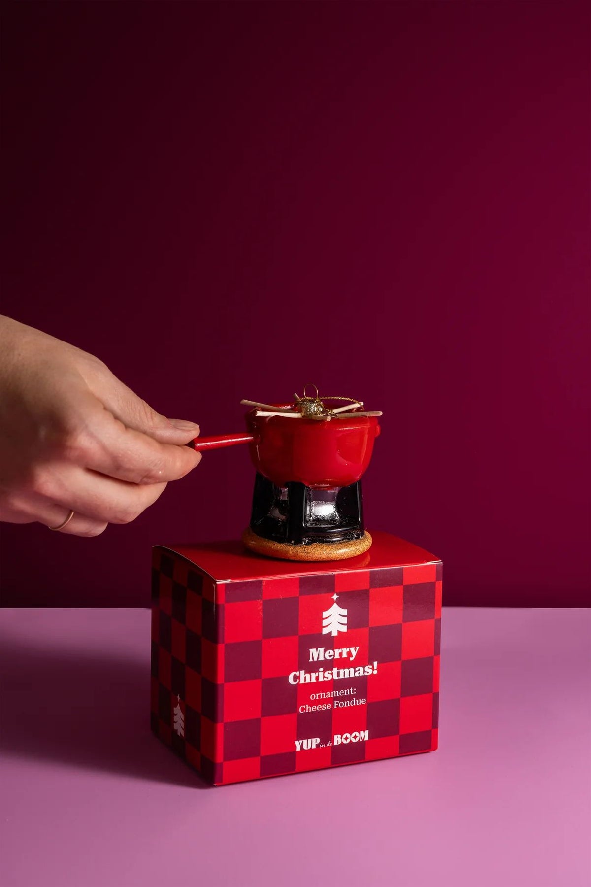 Yup In De Boom - Kaasfondue Kerstornament