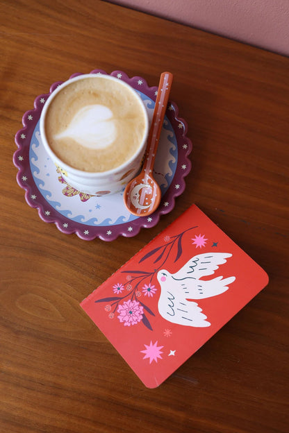 All the luck in the world - Mini soft cover notebook Birds