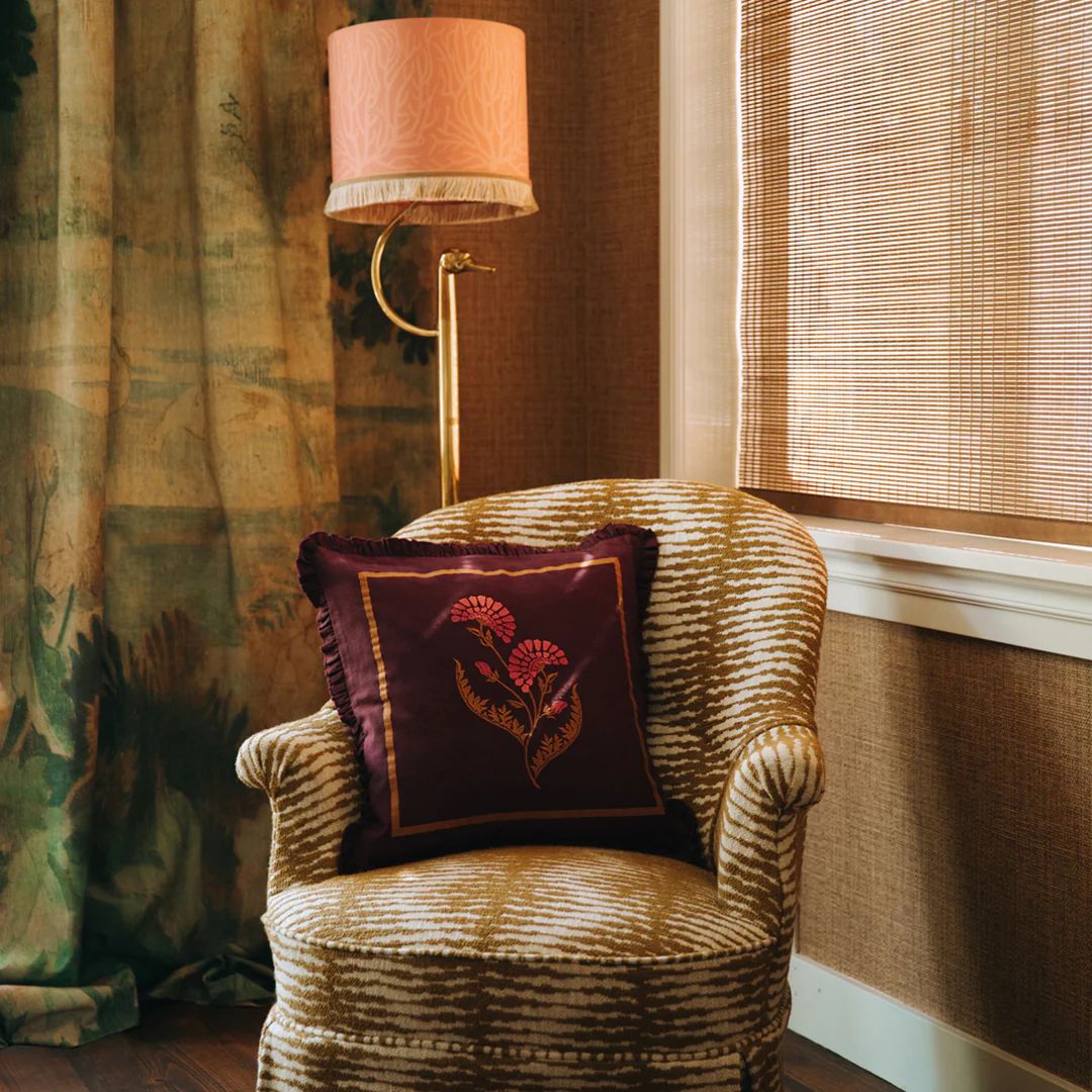 Palais - Sierkussen Carry Bordeaux & Karamel