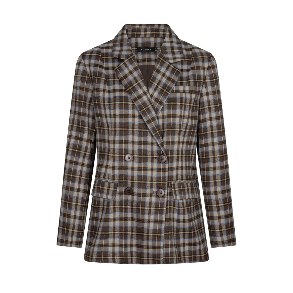 Ydence | Blazer Novalee | Brown/blue check