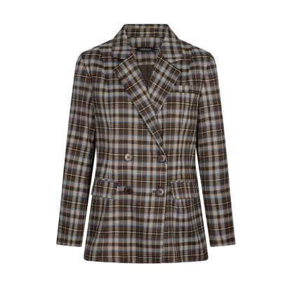 Ydence | Blazer Novalee | Brown/blue check