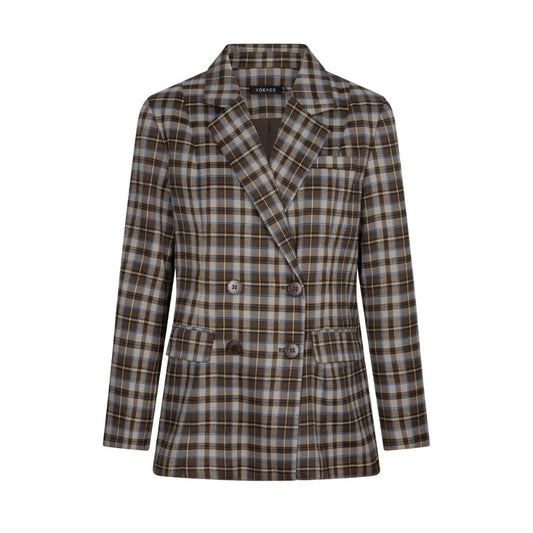 Ydence | Blazer Novalee | Brown/blue check