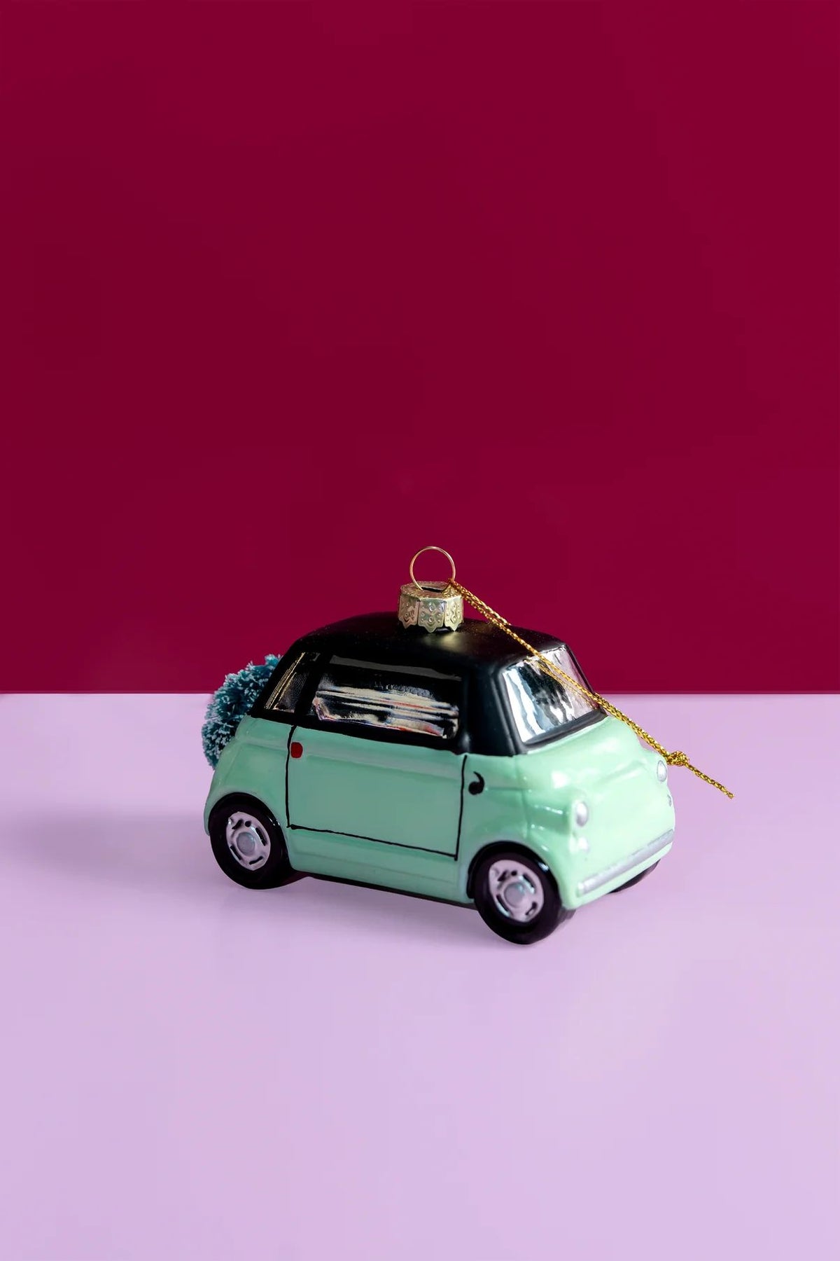 Yup In De Boom - Stadsauto Mintgroen Kerstornament