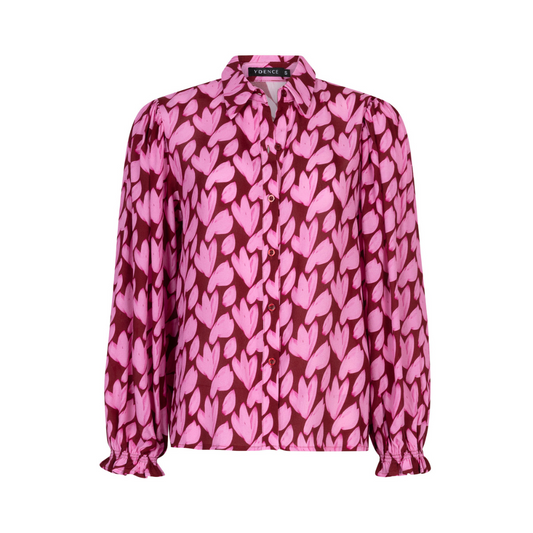Ydence | Blouse Alyssa | Pink Flower