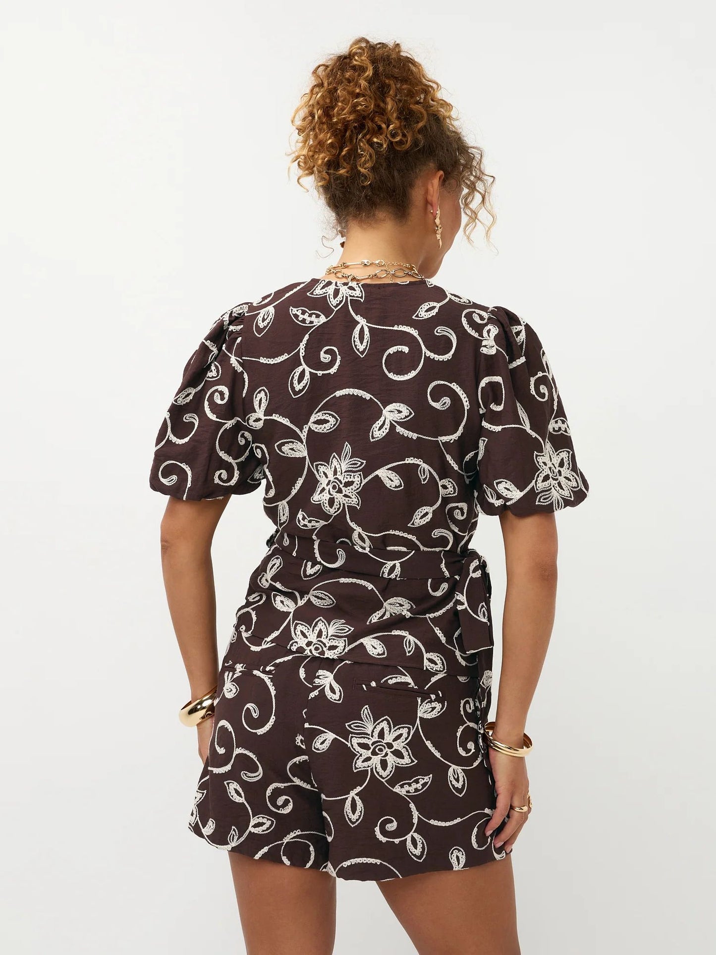 Ydence | Top Nanda | Dark brown