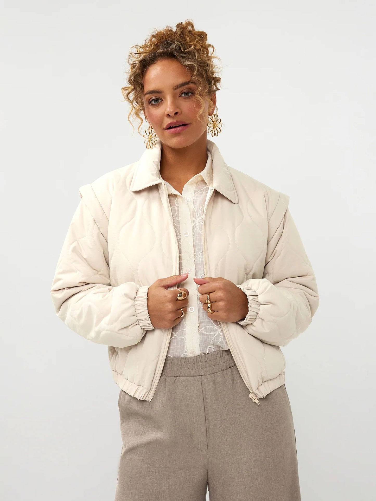 Ydence | Jacket Ramona | Beige
