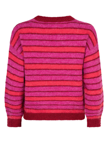Ydence | Knitted Sweater Aria | Fuchsia/red