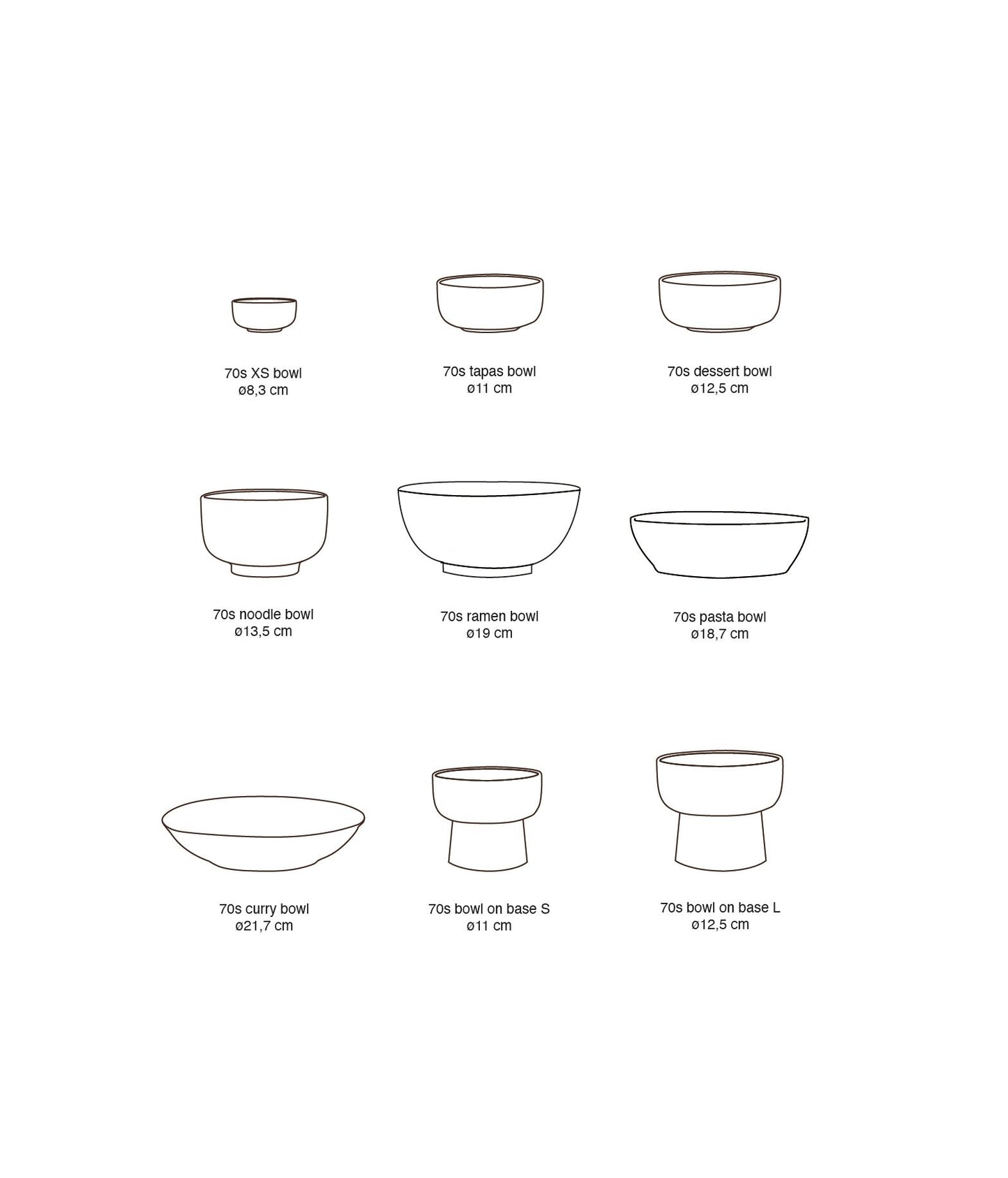 HKLIVING - 70s dessert bowl - Cliffs