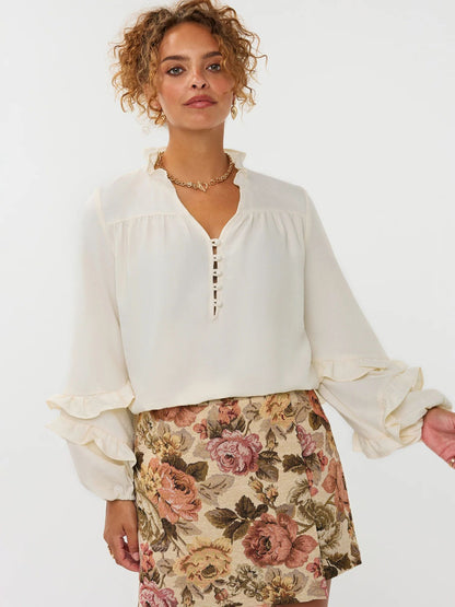 Ydence | Blouse Jacky | Ecru