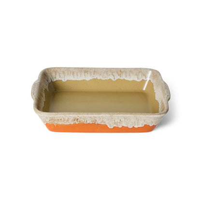 PRE-ORDER - HKLIVING - 70s ceramics: Ovenschaal small - Fierce