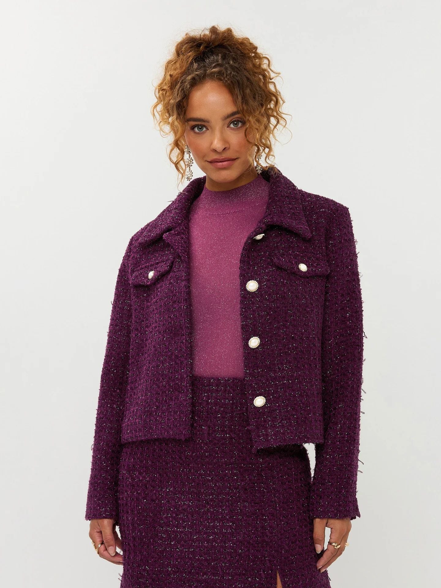 Ydence | Jacket Wiske | Aubergine