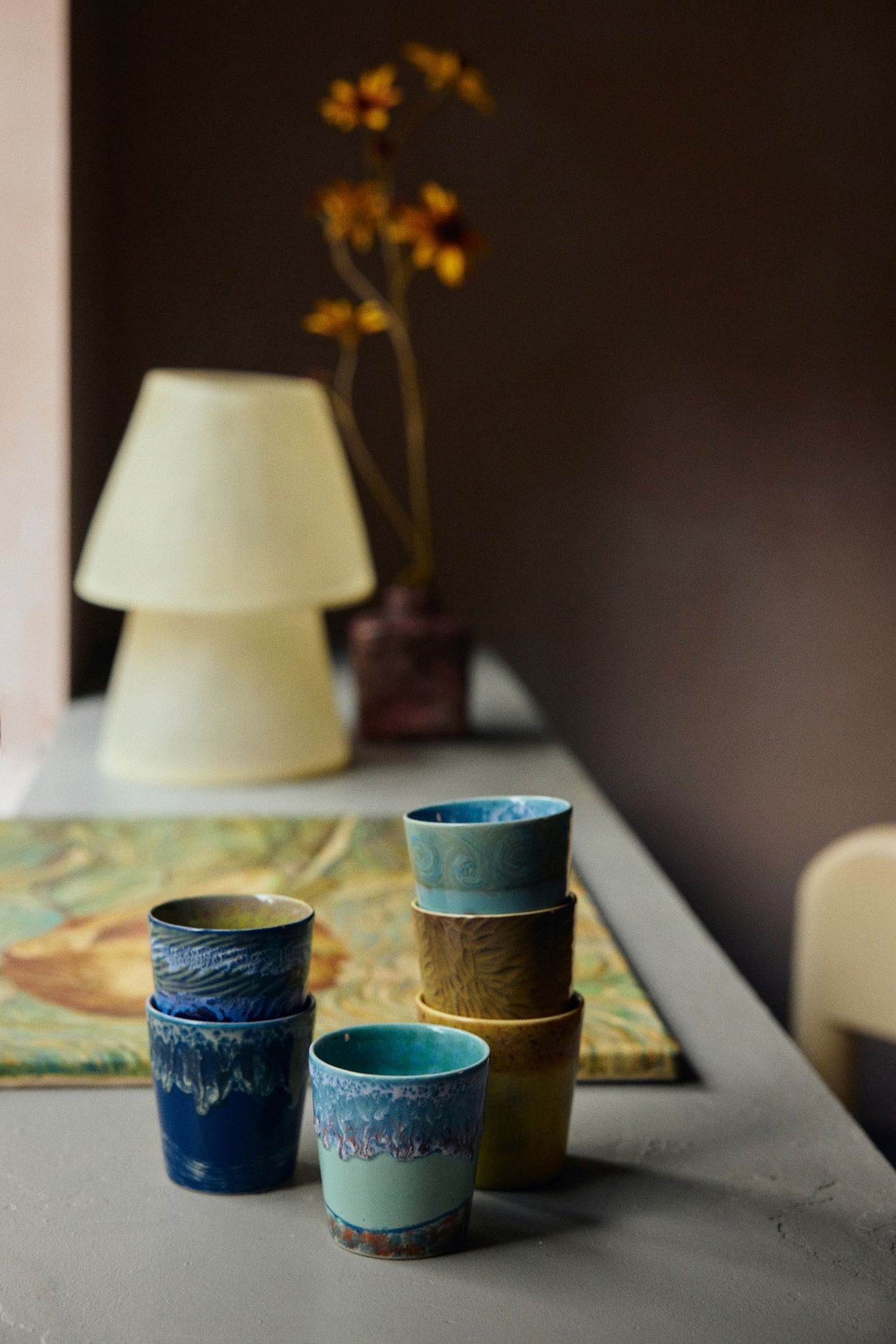 PRE ORDER - HKLIVING - 70s ceramics Van Gogh coffee mugs - Self Portrait