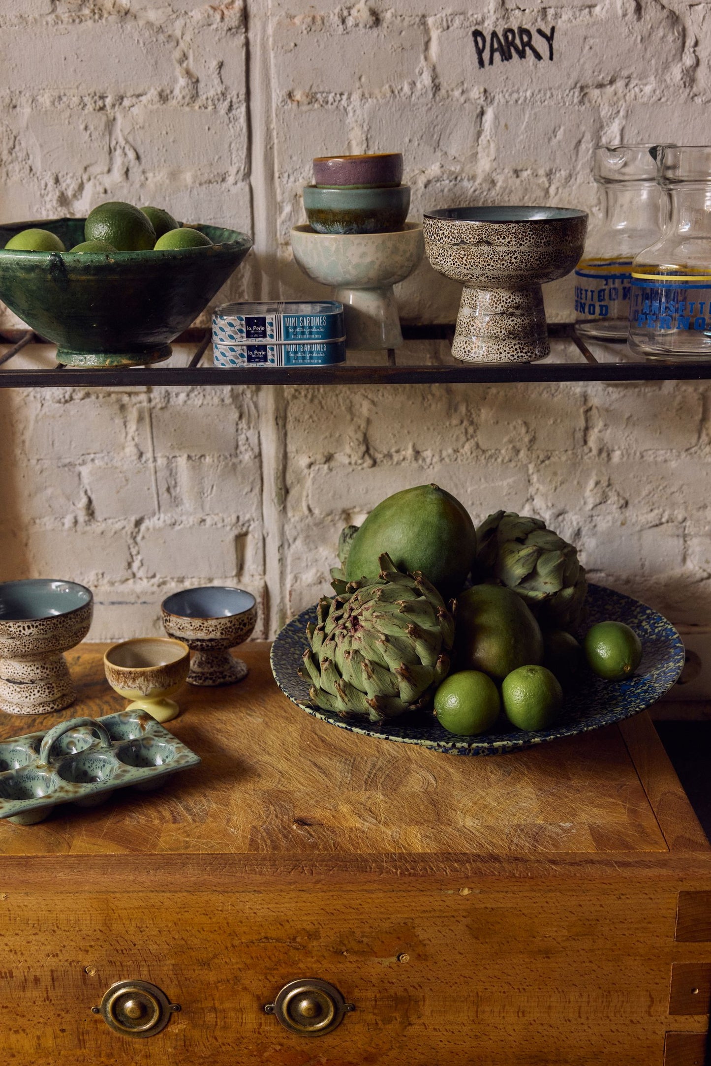 PRE-ORDER - HKLIVING - 70s ceramics: Tapas bowl on base L - Brew