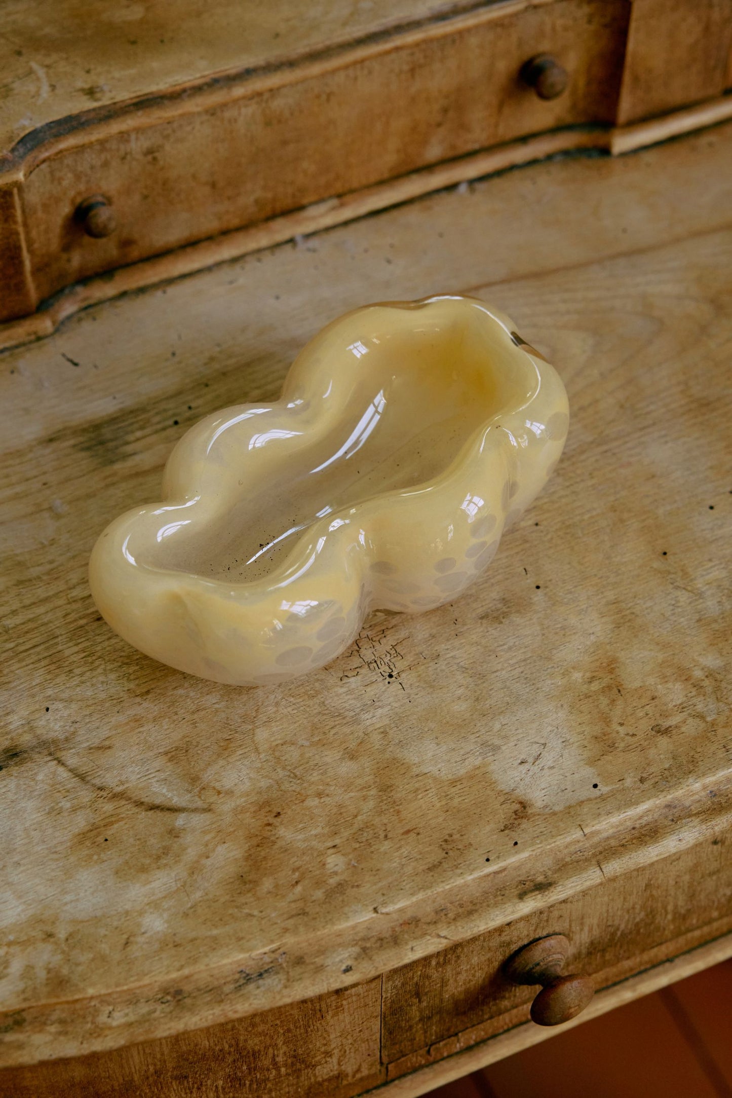HKLIVING - Glass Bowl - Oyster