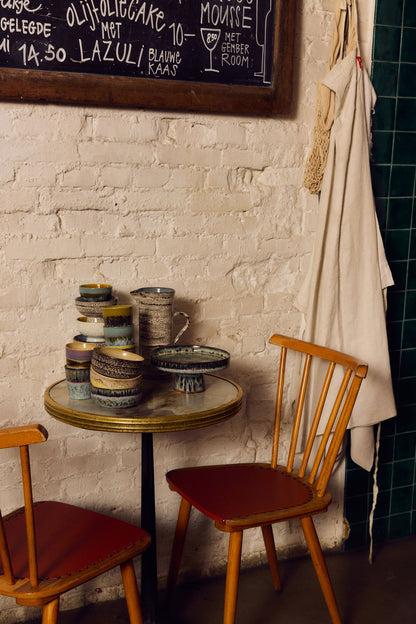 PRE-ORDER - HKLIVING - 70s ceramics: Bowl on base - Birthstone