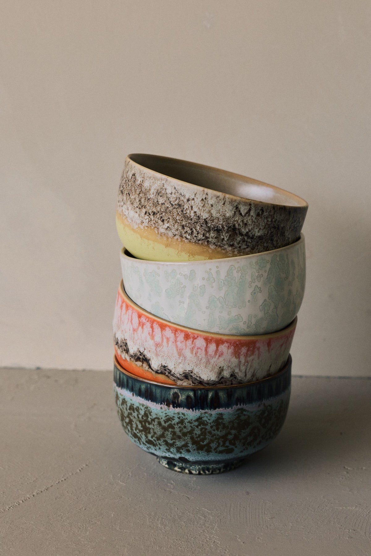 PRE-ORDER - HKLIVING - 70s ceramics: Noodle bowl - Lotus