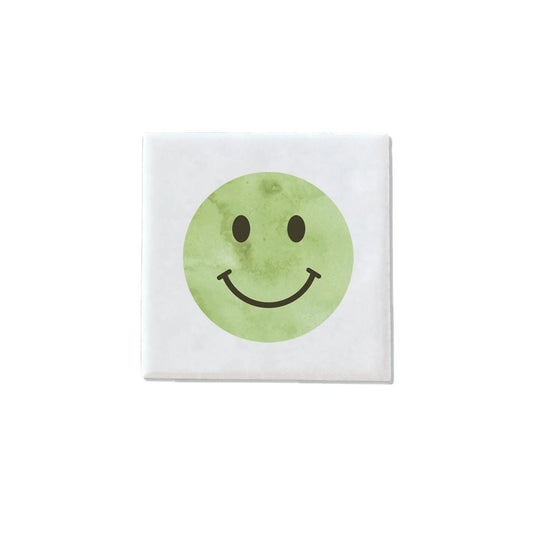 Mini tegeltje Liefs Karlijn - Smiley groen
