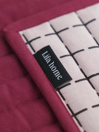 Lifa Home - Pannenlappen set van 2 - Vivid Pink Burgundy