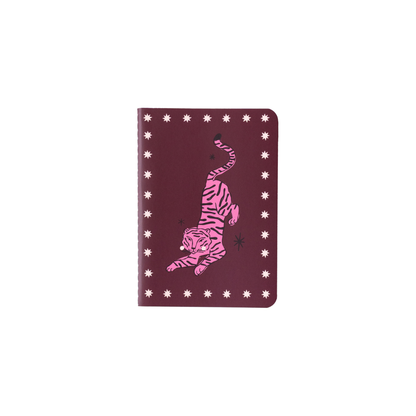 All the luck in the world - Mini soft cover notebook Purple Panther