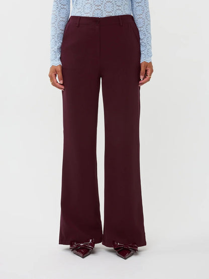 Ydence | Pants Solange | Burgundy