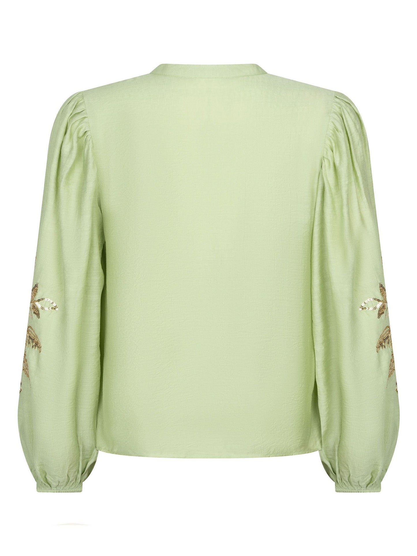 Ydence | Blouse Rose | Soft green